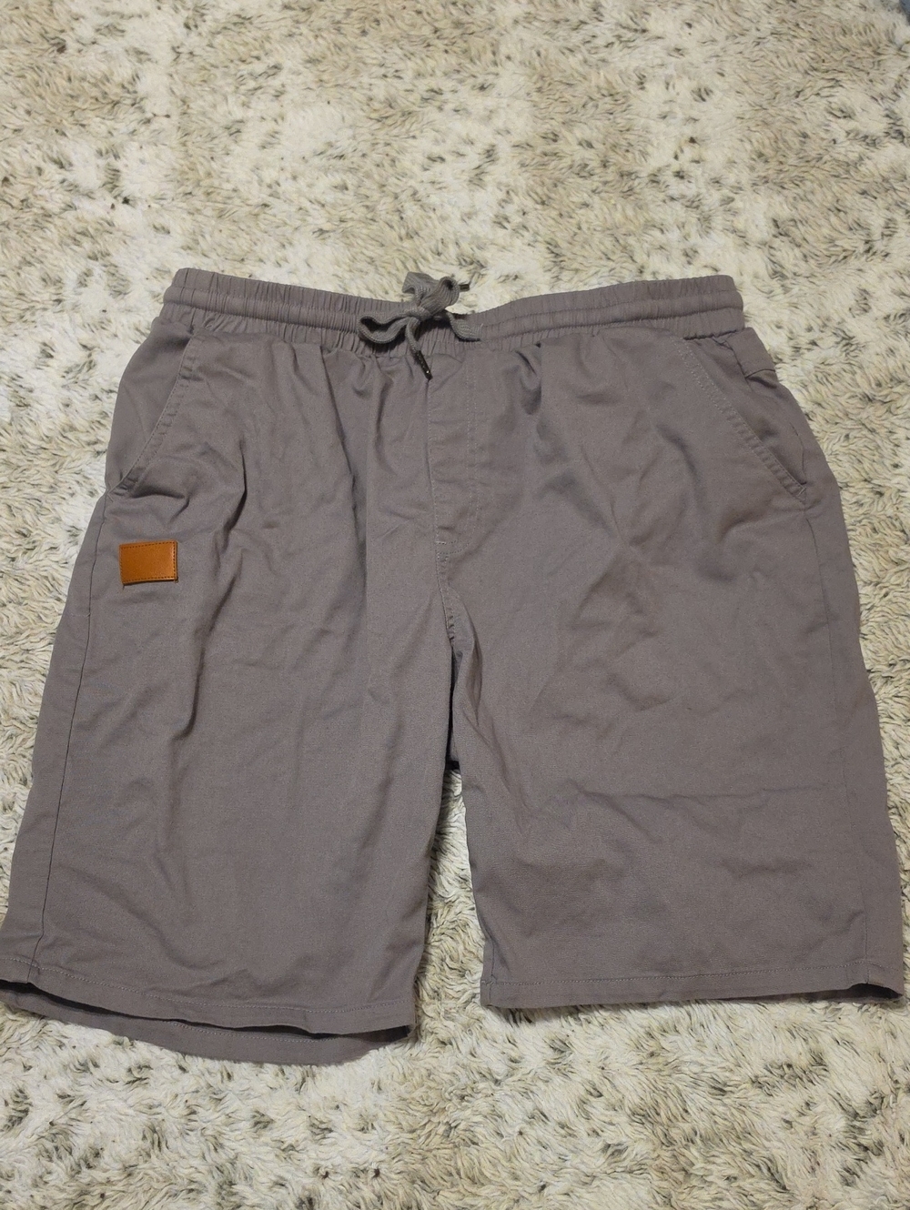 Men's Casual Drawstring Shorts - Gray